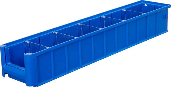 Лоток (контейнер) полочный для мелких деталей и компонентов SK, 600х117х90 мм, синий [SK 6109]