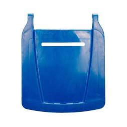 Мусорный контейнер пластиковый для ТБО/ТКО на колесах с крышкой, 120 л, желтый