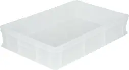 Ящик пластиковый сплошной, 600×400×120 мм, 22 л, серый [704.03.02 М]