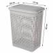 Корзина для белья 30л, светло-серый