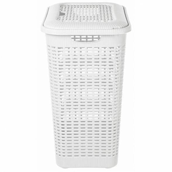 Корзина для белья 50л, белый