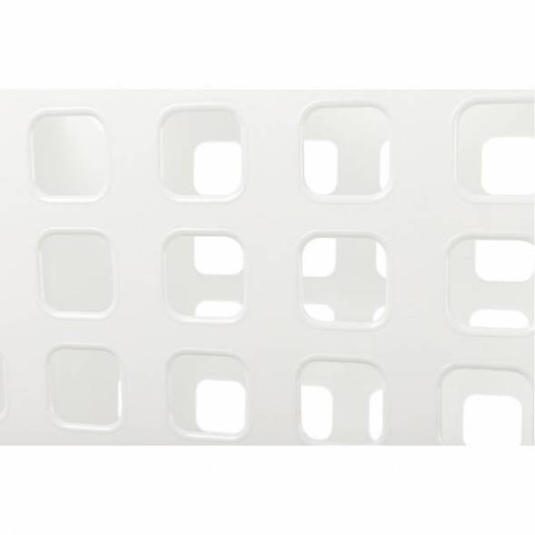 Корзина для белья с поворотной крышкой узкая, белая