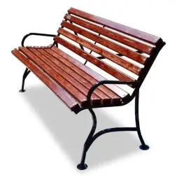 Скамейка стальная «Элегант» 3,0 м (3 опоры)