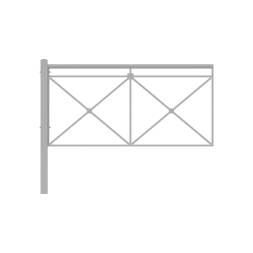 Ограждение пешеходное Крест тип 1