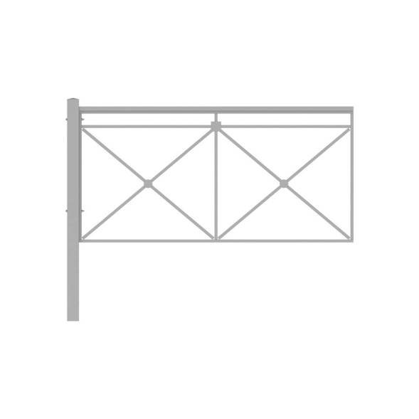 Ограждение пешеходное Крест тип 1