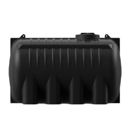 Емкость пластиковая горизонтальная для хранения воды и дизельного топлива, 8000 л, черный [TG8000S1]