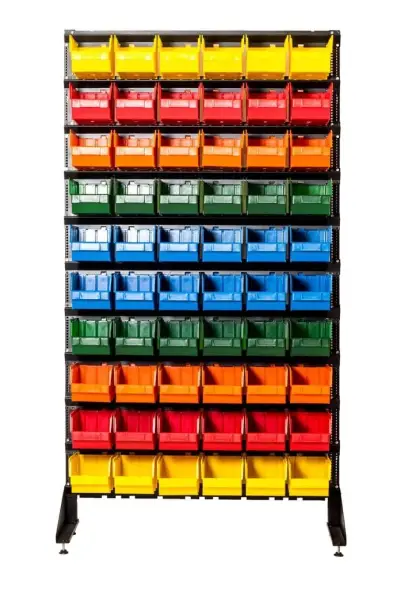 Стеллаж с пластиковыми ящиками 1801-0/0/10 Kombo