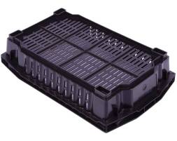 Пластиковый ящик 600х400х130 перфорированный