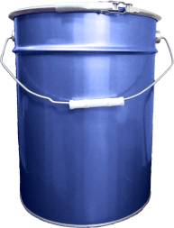 Ведро металлическое с внутренним покрытием, 20 л, крышка-обруч, синий [2145]