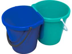 Система многофункциональная для уборки и отходов, 24л, мятный, синий