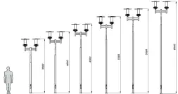 Уличный фонарь «Техно - 2» 5,0 м
