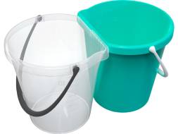 Система многофункциональная для уборки и отходов, 24л, мятный, прозрачный
