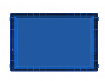 Контейнер пластиковый вкладываемый INSTORE, 600х400х325 мм, синий [KV 6432]