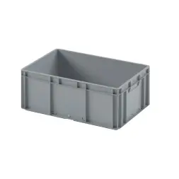 Евроконтейнер ЕС-6422.2 со сплошным дном и закрытыми ручками, 600х400х220 мм