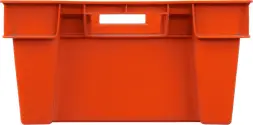 Ящик пластиковый сплошной с гладким дном, 600x400x200 мм, 35 л, красный [206 (1,7)]