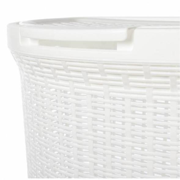 Корзина для белья Eco Style, 45л, белый
