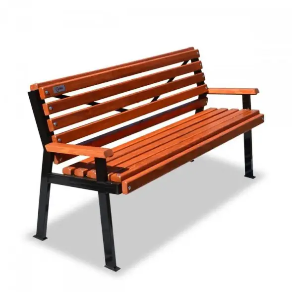 Скамейка стальная «Модерн» 3,0 м (3 опоры)