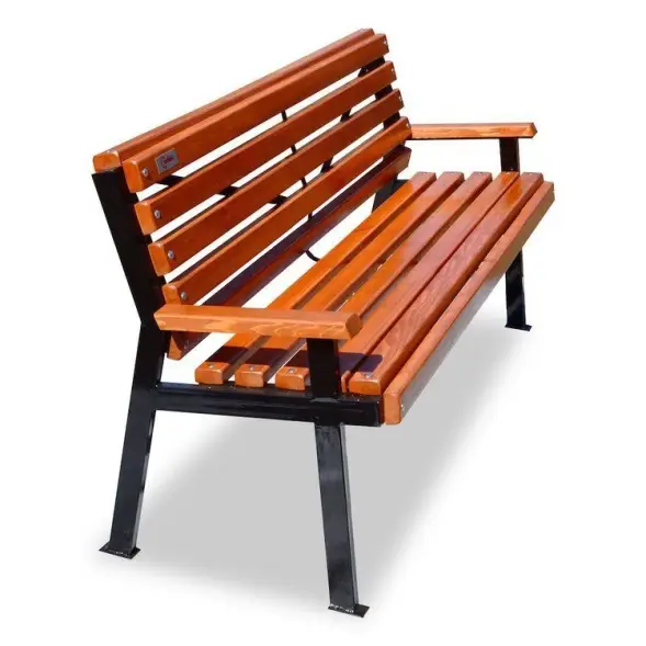 Скамейка стальная «Модерн» 3,0 м (3 опоры)