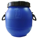 Бочка пластиковая с резьбовой крышкой и ручками, 30 л, синий [БП30.04/03]