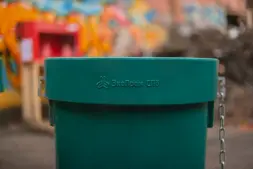 Мусоросброс секция прямая зеленый