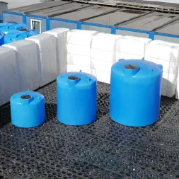 Емкость TOR 2000л под плотность до 1.5 г/см³ с откидной крышкой синяя