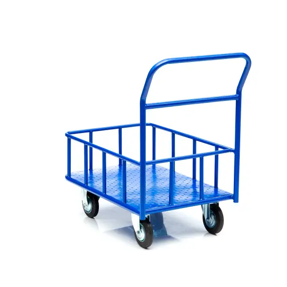 Тележка платформенная Стелла-техник КПБ-300-125-И, с бортом, 600х900мм