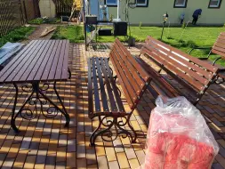 Скамейка стальная «Вена» 3,0 м (3 опоры)