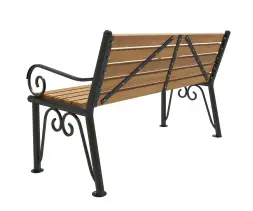 Скамейка стальная «Узоры» 3,0 м (3 опоры)