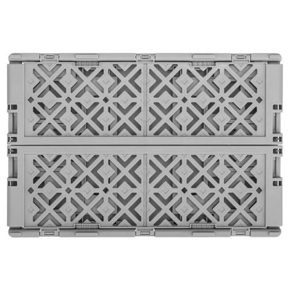 Ящик пластиковый складной ECONOVA Stocky L, 334х250х155 мм, 10.5 л, серый [434297311]