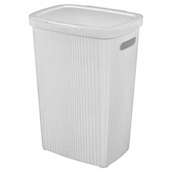 Корзина для белья Velvet, 60л, светло-серый