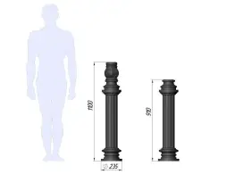 Цоколь чугунный тип А