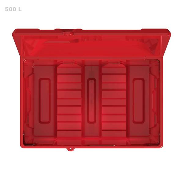 Ящик для соли, реагентов 500 литров, красный