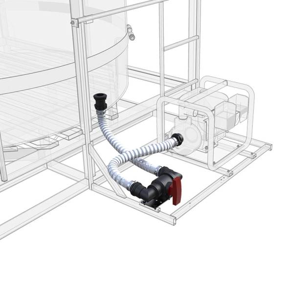 Комплект полного слива для мотопомпы G2 на одну емкость TR