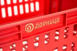 Ящик пластиковый перфорированный, 600x400x152 мм, 27 л, синий [403]