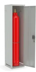 Шкаф для газовых баллонов ШГР 40-1-4(40л) 1631x400x385 мм Светло-серый