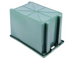 Пластиковый ящик 600х400х400 конусный сплошной