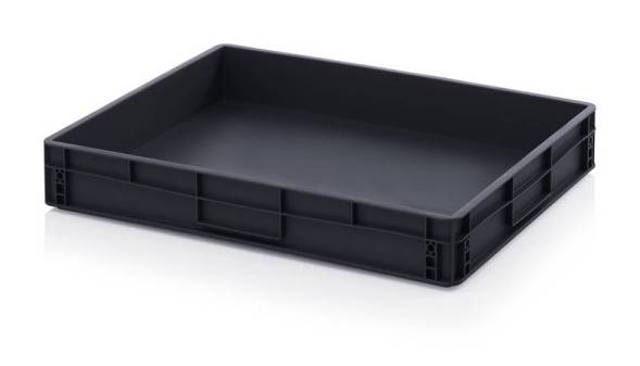 Евроконтейнер пластиковый ESD EG 86/12 HG, 80x60x12 см