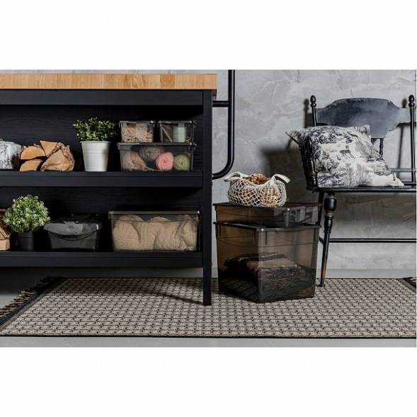 Ящик пластиковый универсальный ECONOVA Колор-Стайл, 2 л, 165x157x90 мм, коричневый [431249514]