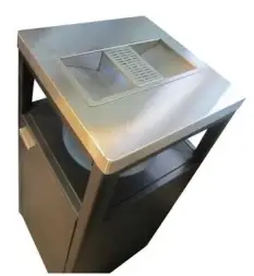 Урна-пепельница Пассаж, шлифованная, 435х955 мм, 50 л