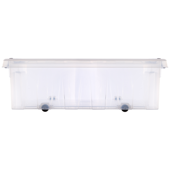 Контейнер с крышкой и клипсами Rox Box Original, 35 л, 580x390x180 мм, прозрачный [035-00.07]