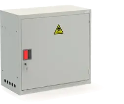 Шкаф для газовых баллонов ШГР 27-2-4(2x27л) 700x740x385 мм Светло-серый