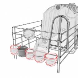 Ведро пластиковое фермерское для выпойки, 5 л [6367]