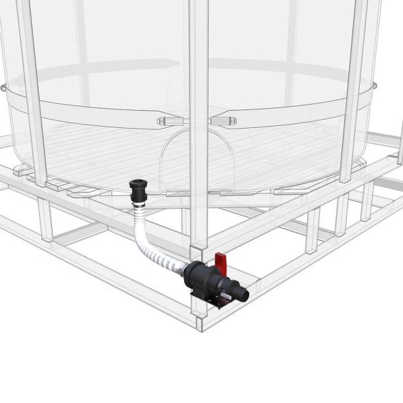 Комплект полного слива с краном G2 на одну емкость TR