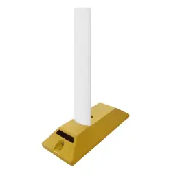 Делиниатор дорожный резиновый ДДР-610 (сепаратор) со столбиком сигнальным без пленки