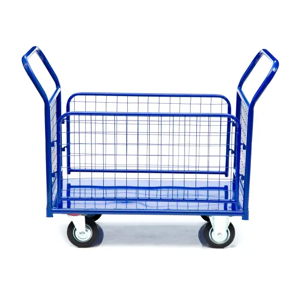 Тележка платформенная Стелла-техник КПО-500С-150-И, с бортами, 650х1150мм