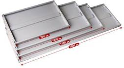 Полка для стеллажей окрашенная СТФУ, 1000x500 мм, RAL 7035 [КГ029105]