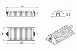 Тоннель дренажный "Росток" зеленый