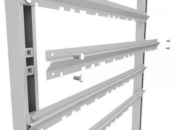 Стеллаж для пластиковых лотков ДВК SORTEX двухсторонний 1500x1000x800.03