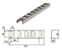 Стойка кабельная L600