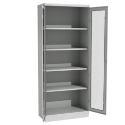 Офисный архивный шкаф со стеклянными дверцами [9269]